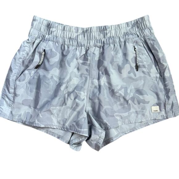 Vuori Dash Light Camo‎ Print Athletic Shorts Gray Size Medium - Picture 3 of 7